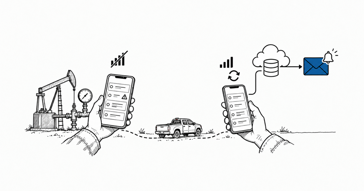 FIG. 02 · The alert fires when the phone syncs, not when the reading is taken.